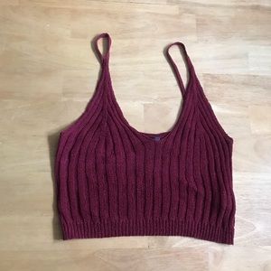 Shein ribbed knit crop top
